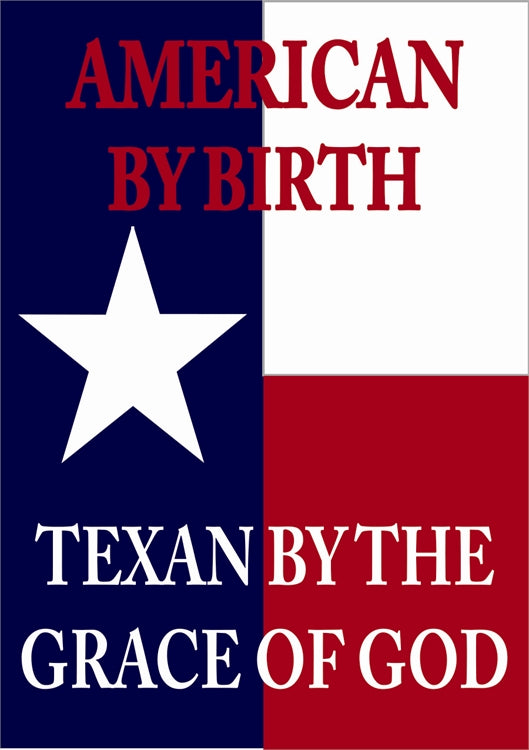 Jozie B 80 Texan By Grace Of God Flag  Large
