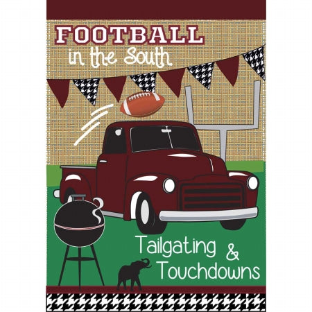 Jozie B 909 Burlap Tailgate Flag  Large