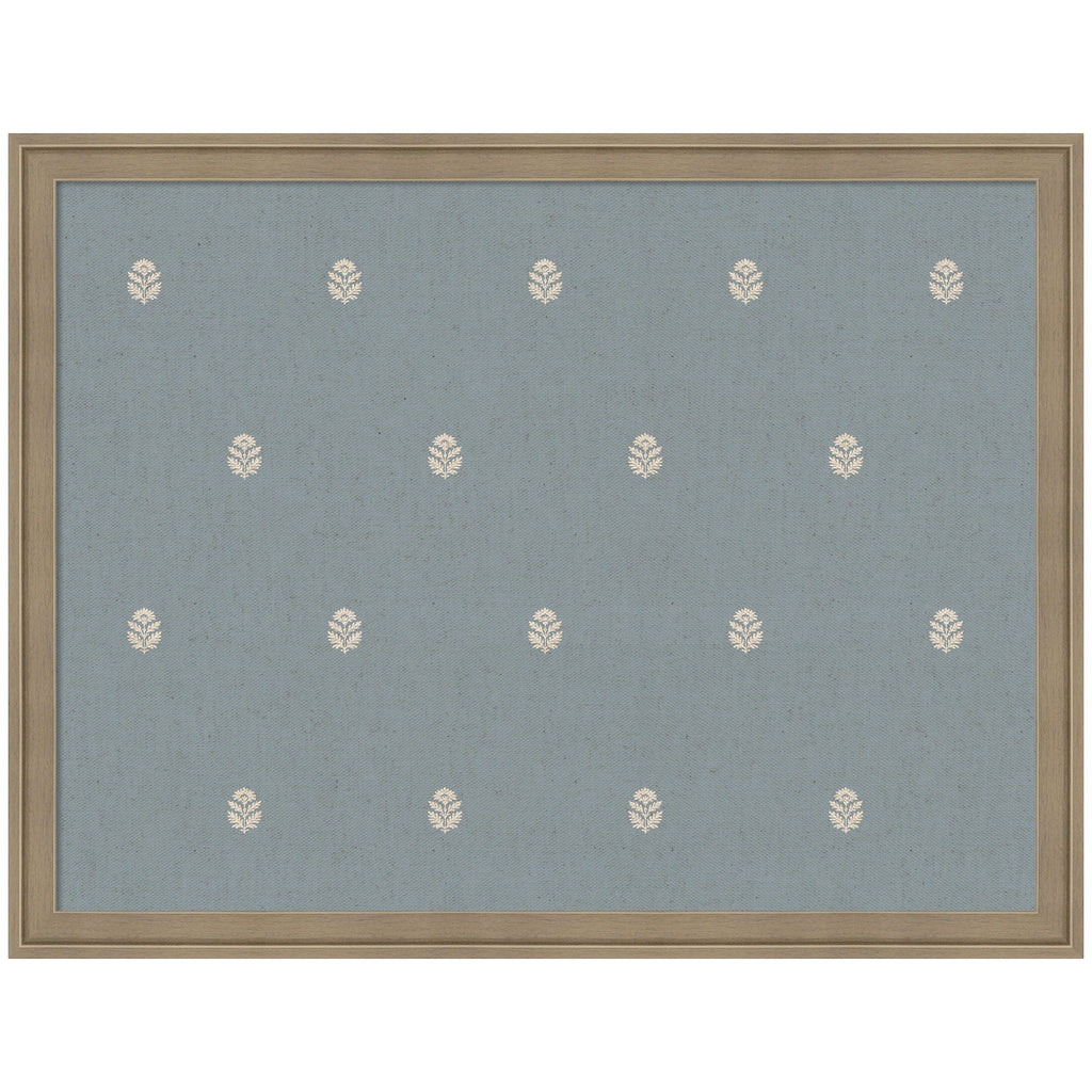 Pinboard Blue Botanical Block Print