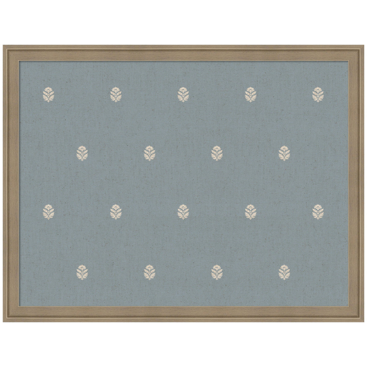 Pinboard Blue Botanical Block Print