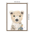 Polar Bear by Madeline Jeppesen Framed Canvas Wall Art Print