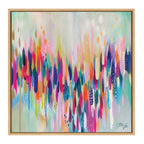 Sylvie Brushstroke 154 Framed Canvas by Jessi Raulet of Ettavee