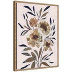 Sylvie Muted Paintrely Florals Framed Canvas by Nikita Jariwala