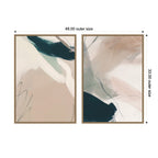 Marks No. 1 & No. 2 2 Piece Framed Canvas Wall Art Set by Amy Lighthall