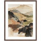 Framed Art Tonal Mountains II by Amy Lighthall