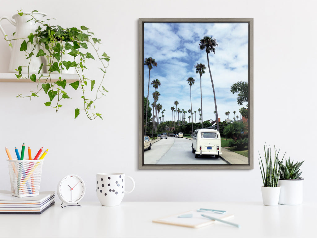 Sylvie La Jolla Commute Framed Canvas by Rachel Bolgov