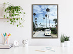 Sylvie La Jolla Commute Framed Canvas by Rachel Bolgov