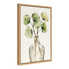 Sylvie Greenery Vase Framed Canvas by Sara Berrenson