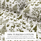Turkish Cotton Flannel Sheet - Lakeview Collection