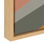 Sylvie Mid Century Modern Mountains Framed Canvas by Rachel Lee of My Dream Wall