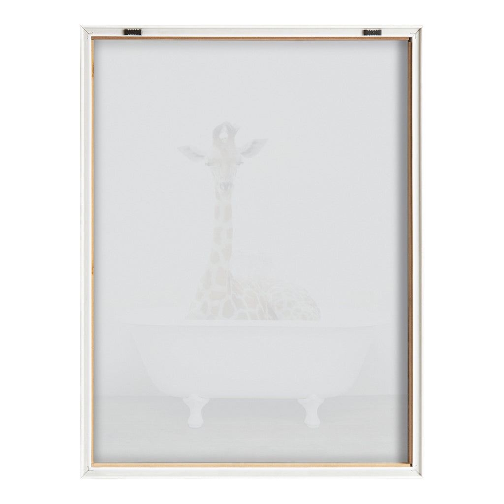 Blake Giraffe 2 in Tub Color Framed Printed Glass by Amy Peterson Art Studio