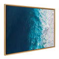 Sylvie Seascape of Splashing Waves Framed Canvas by The Creative Bunch Studio