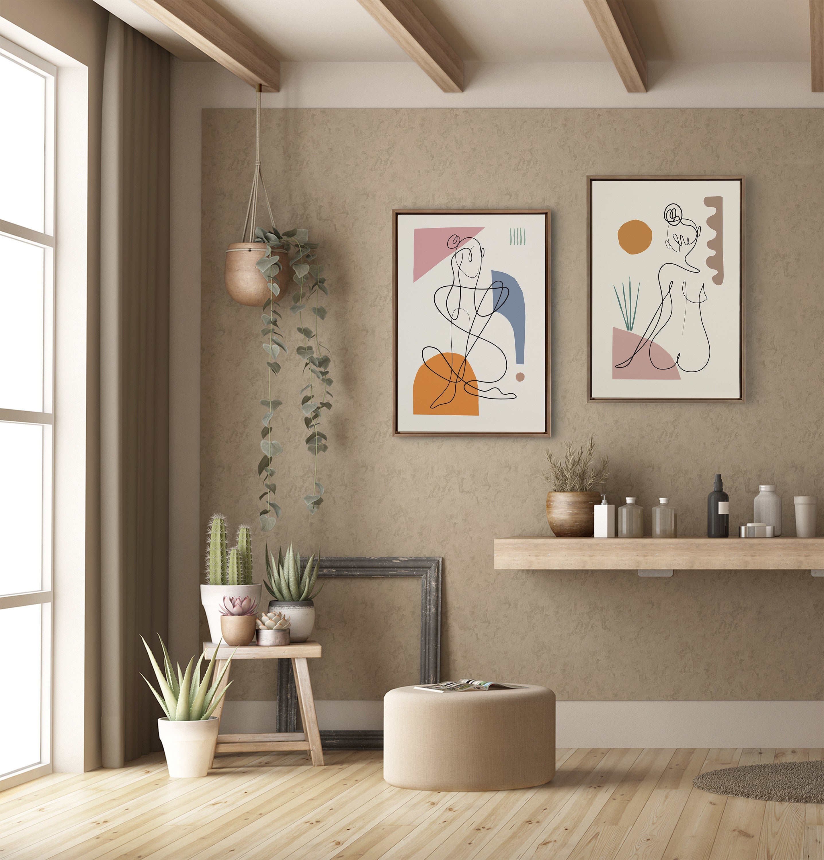 Sylvie Sunset Framed Canvas by Rachel Lee of My Dream Wall