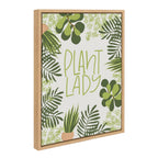 Sylvie Plant Lady Framed Canvas by Jenn Van Wyk of Jenn Pens it All