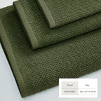Cotton Textured Bath Towel Set - Acacia Collection