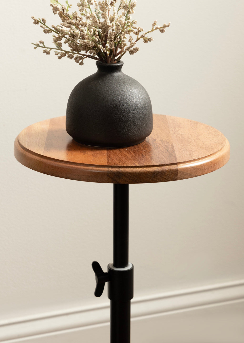 Engles Adjustable Wood Table and Plant Stand
