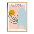 Sylvie Travel Poster Morocco No.1 Framed Canvas by Chay O.
