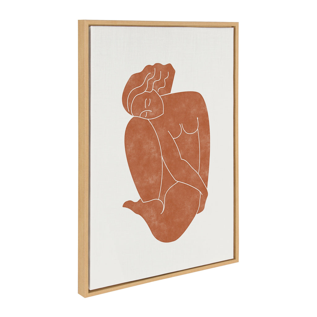 Sylvie Figurine Framed Canvas by Alexander Ginzburg