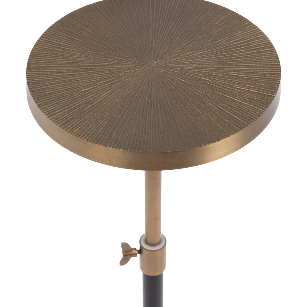 Engles Adjustable Embossed Metal Table and Plant Stand