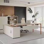Selby · White L-Shaped Desk
