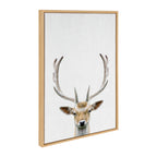 Sylvie Deer Color Framed Canvas by Simon Te of Tai Prints