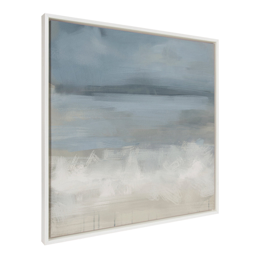 Sylvie The Blues Framed Canvas by Mary Sparrow