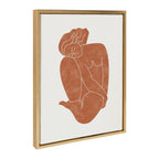 Sylvie Figurine Framed Canvas by Alexander Ginzburg