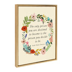 Sylvie MC441 The Only Person Framed Canvas by Mia Charro