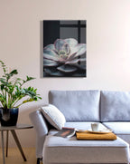 Lavender Succulent Floating Acrylic Art by Emiko and Mark Franzen of F2Images