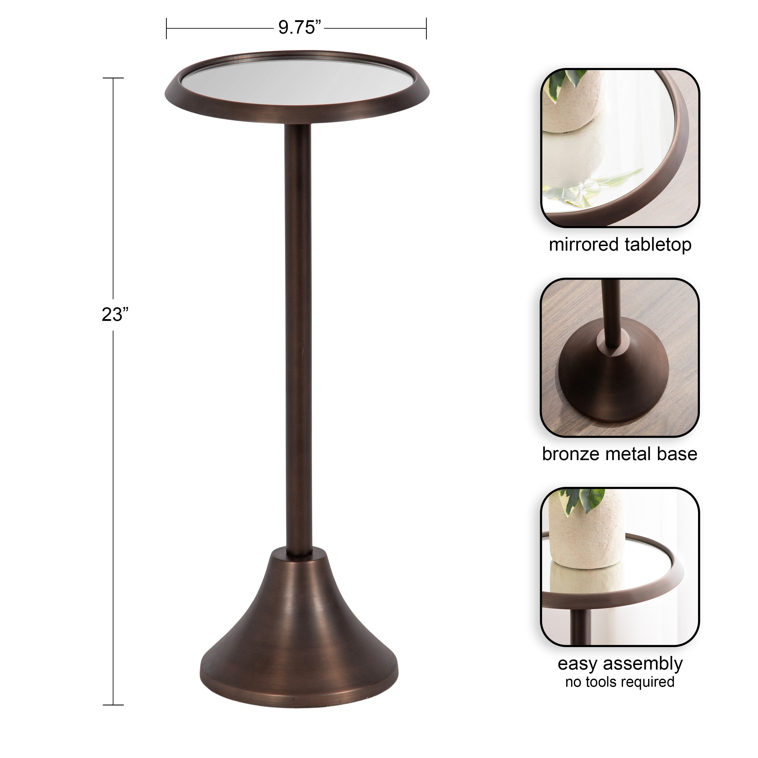 Sanzo Metal Drink Table