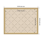 Pinboard Green Lattice Print