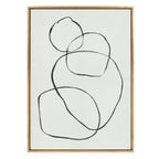 Sylvie 869 Going in Circles Framed Canvas by Teju Reval of SnazzyHues