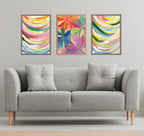 Blake Brushstroke 120 Framed Printed Glass by Jessi Raulet of Ettavee