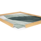 Blake Modern Green Leaf Botanical II Framed Printed Glass by The Creative Bunch Studio