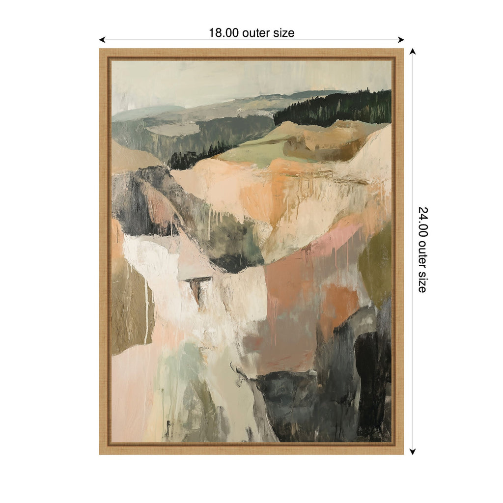 Sylvie Tonal Mountains I Framed Canvas by Amy Lighthall