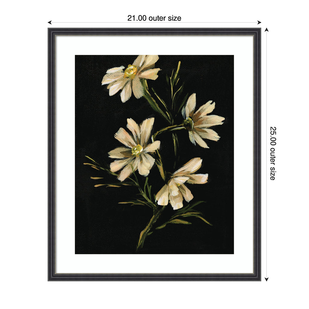 Framed Art Moody Floral 4 by Annie Quigley