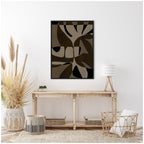 Sylvie Contour 2 Framed Canvas by Shatha Al Dafai