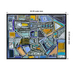Sylvie Pacific Tower Horizontal Framed Canvas by Leah Nadeau