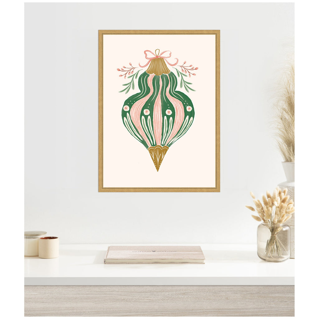 Sylvie Framed Canvas Holiday Ornament Collection 4 by Jill Labieniec