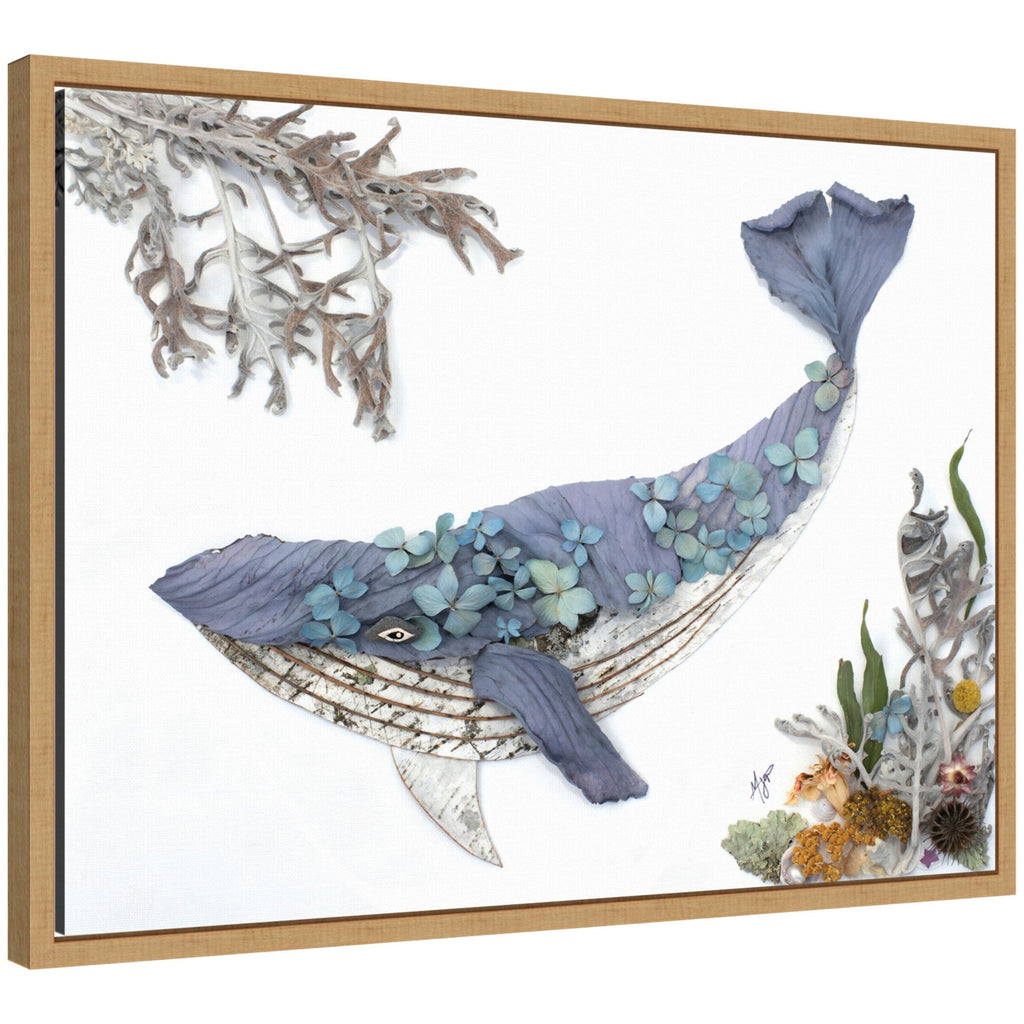 Whale by Madeline Jeppesen Framed Canvas Wall Art Print