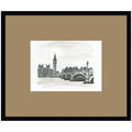 Postcard London by Teju Reval Framed Wall Art Print Matted