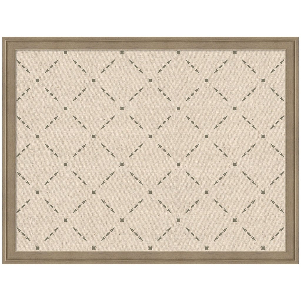 Pinboard Green Lattice Print