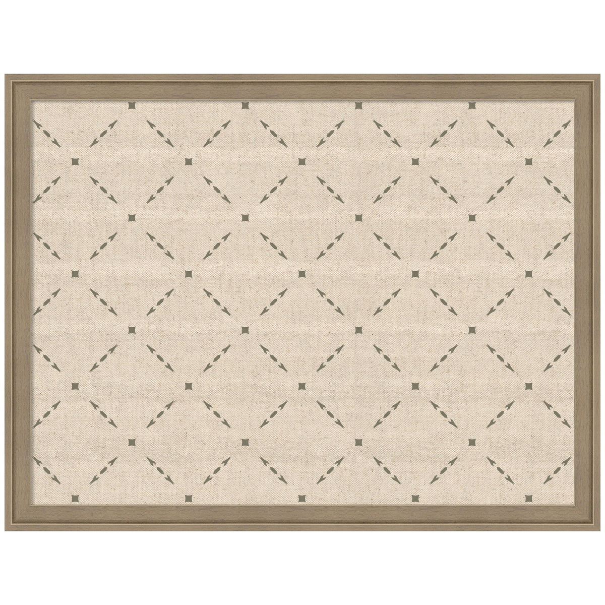 Pinboard Green Lattice Print