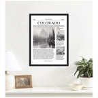 Colorado Article by Megan Ryan Framed Canvas Wall Art Print