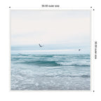 Sylvie Ocean Swim 2 Square Framed Canvas by Stephanie Klatt