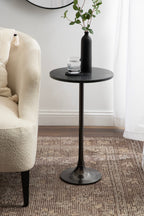 Baronet Round Marble and Metal Table