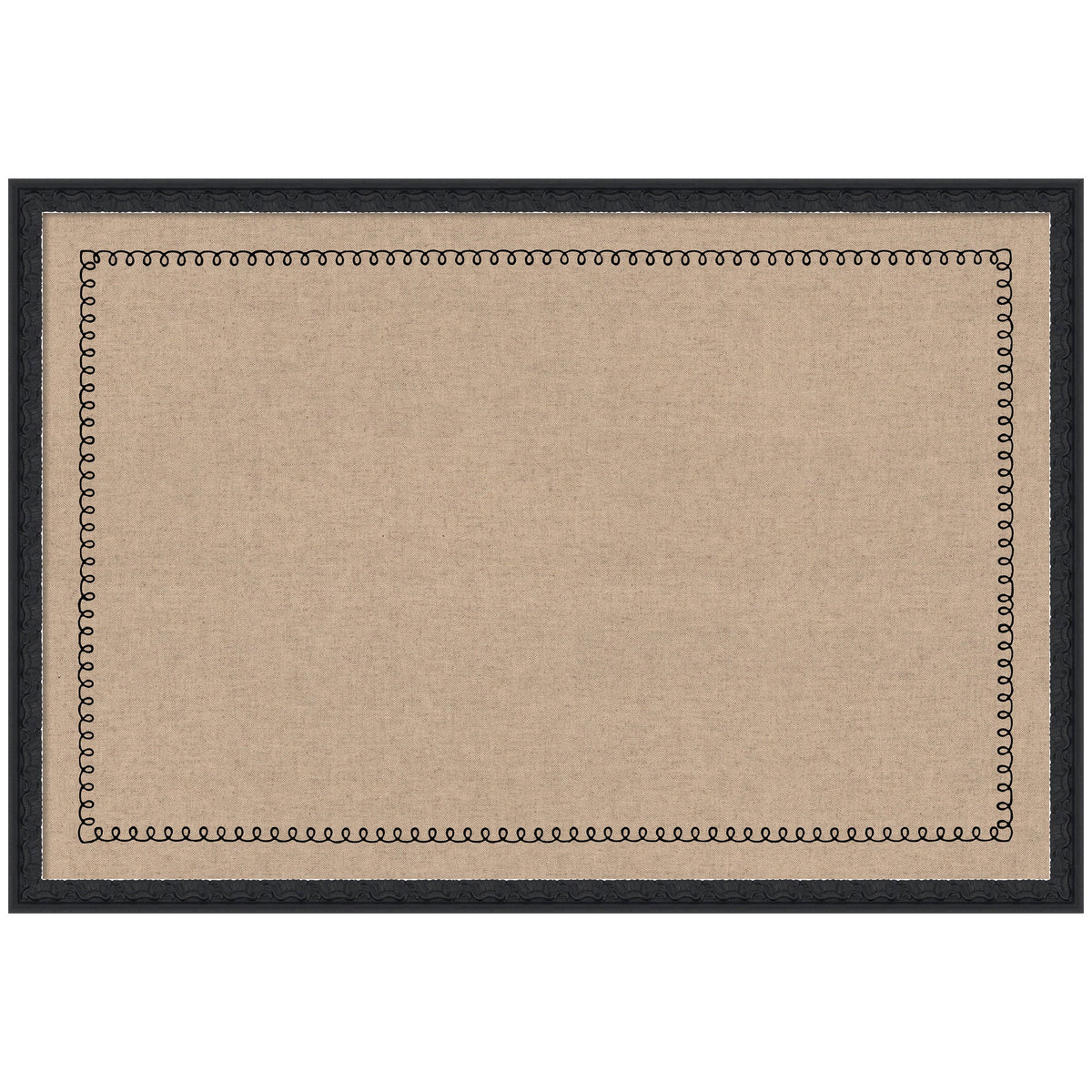 Pinboard Black Scallop Print