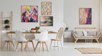 Sylvie EV Brushstroke 100 Framed Canvas by Jessi Raulet of Ettavee