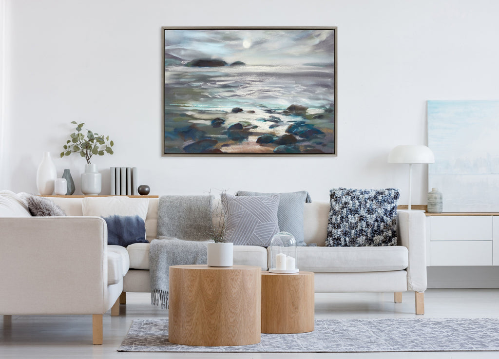 Sylvie Moonlight Becomes You Framed Canvas by Nel Whatmore