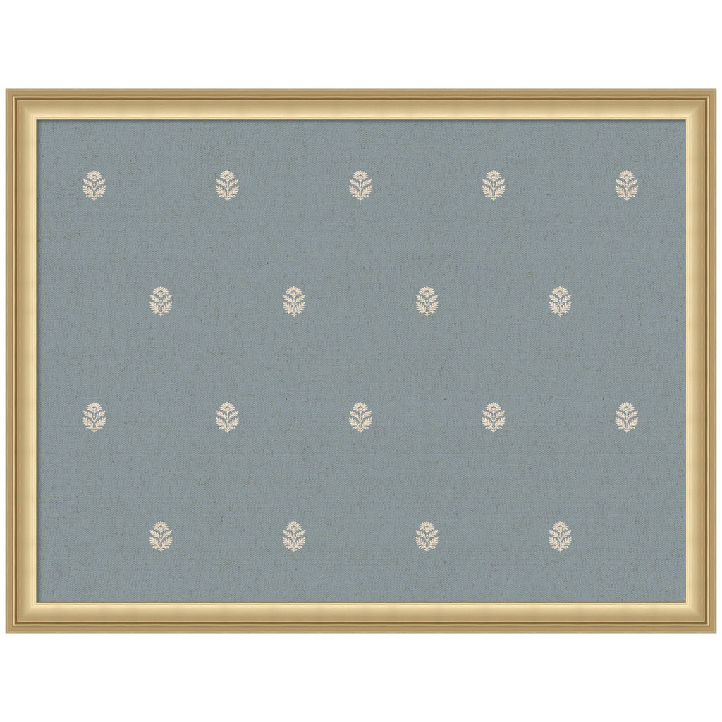 Pinboard Blue Botanical Block Print